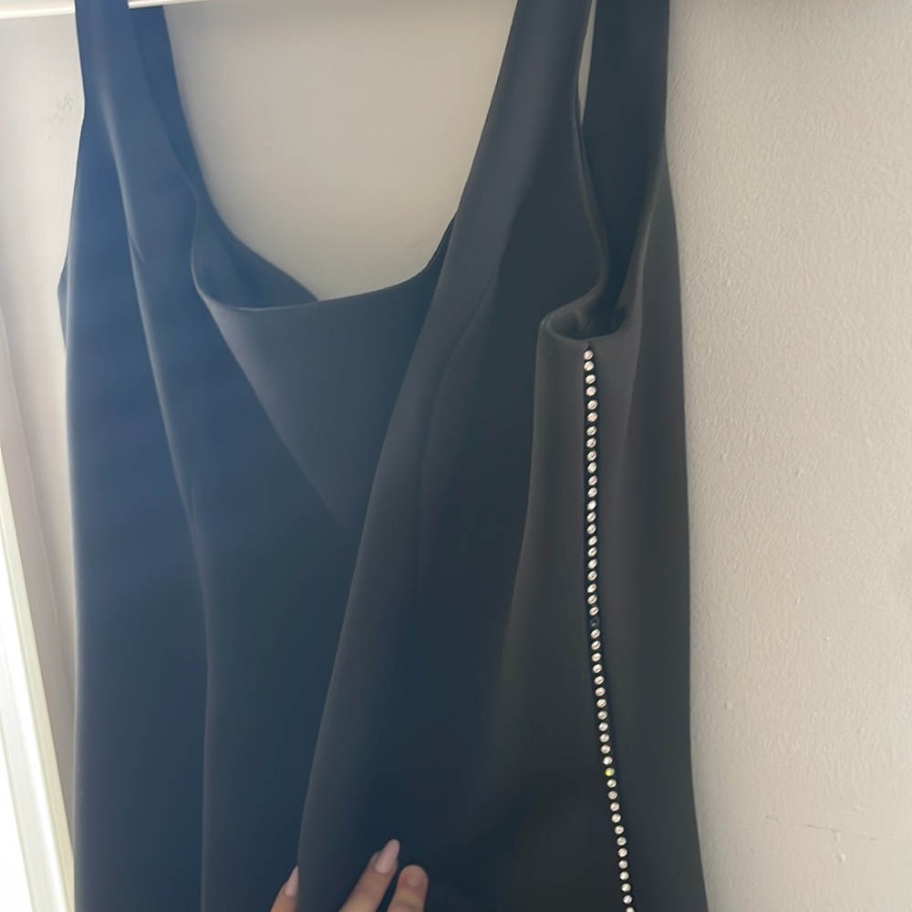 Business Casual Black Midi Dress